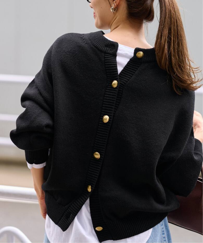 ≪WEB限定追加≫メタルボタン2WAYカーディガン（カーディガン  