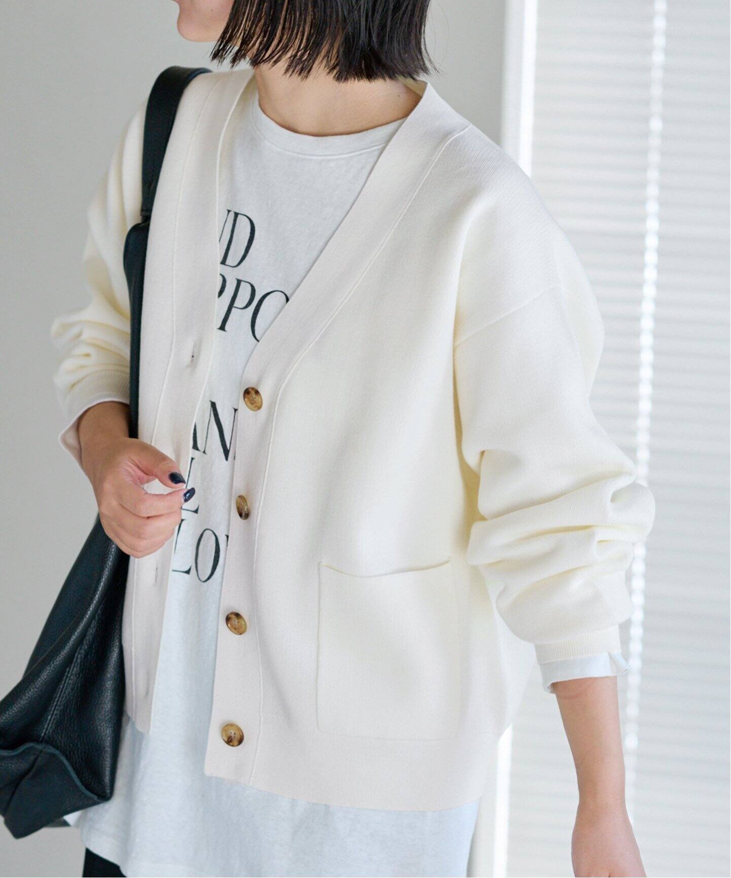 【新作入荷!!】  HTコットン接結カーディガン（カーディガン）｜FRAMeWORK トップス