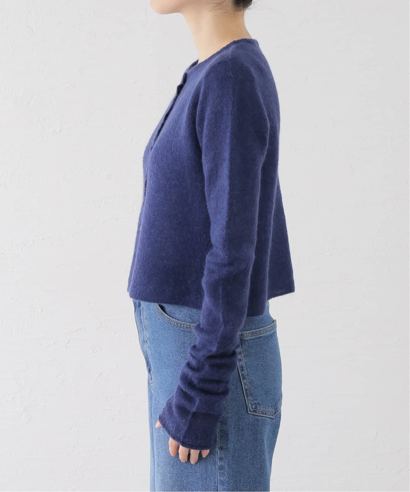 FRAMeWORKフルニードルニット2WAYカーデ Framework ケーブルニットカーディガン フルニードルニット2way