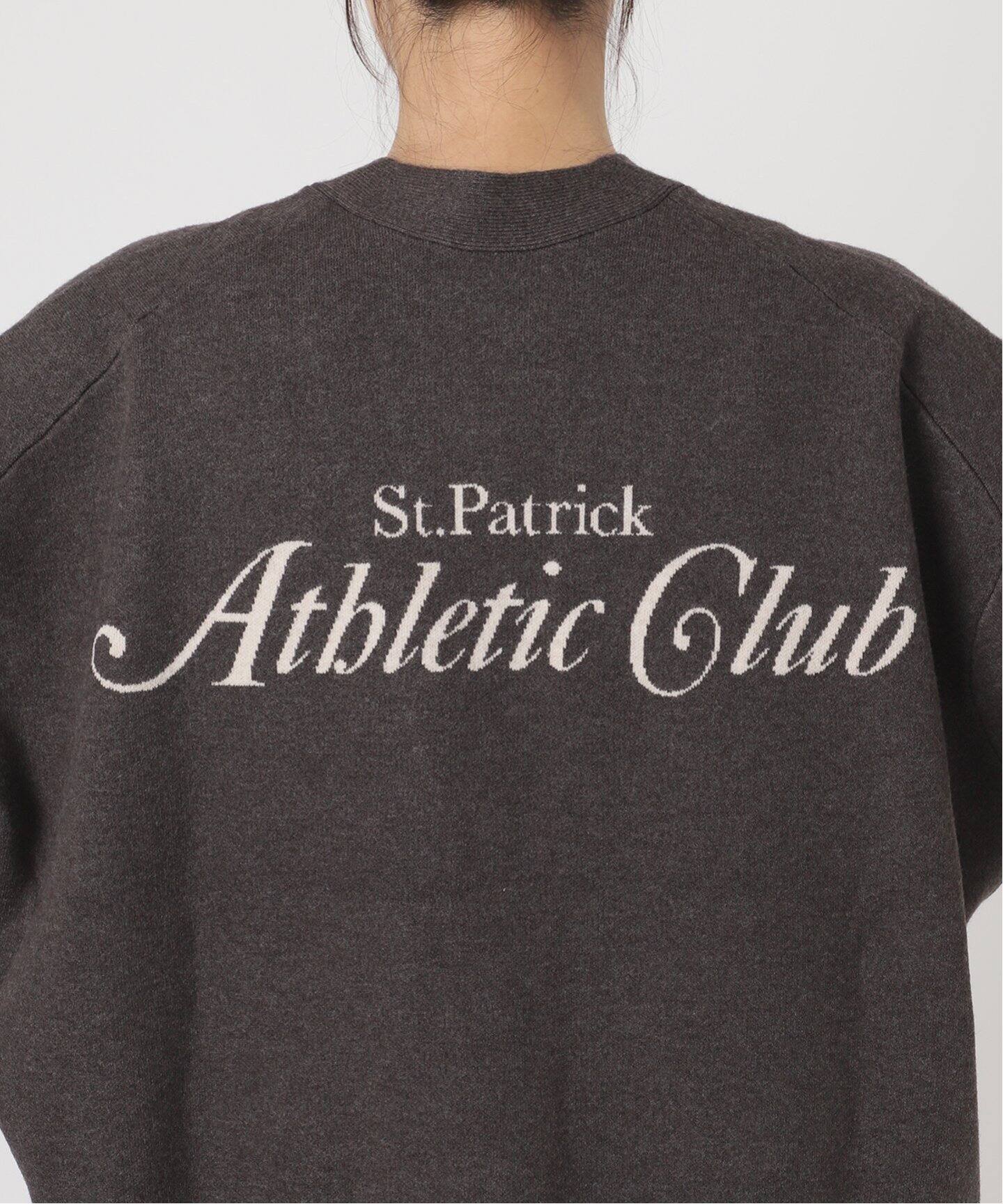 st.Johns 3rd club 別注カレッジロゴカーディガン NJ At  