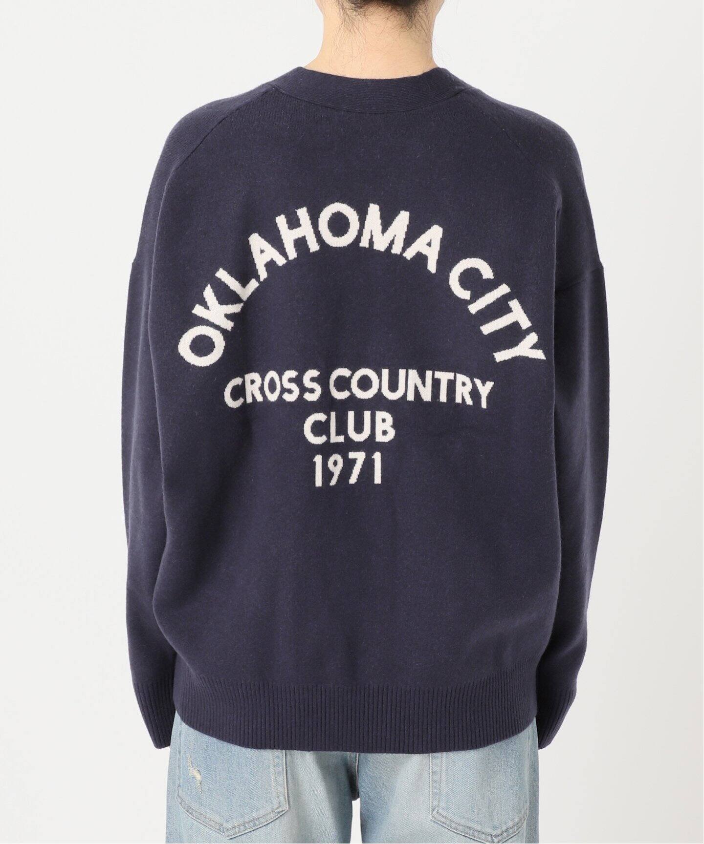 st.Johns 3rd club 別注カレッジロゴカーディガン AW OK（カーディガン  