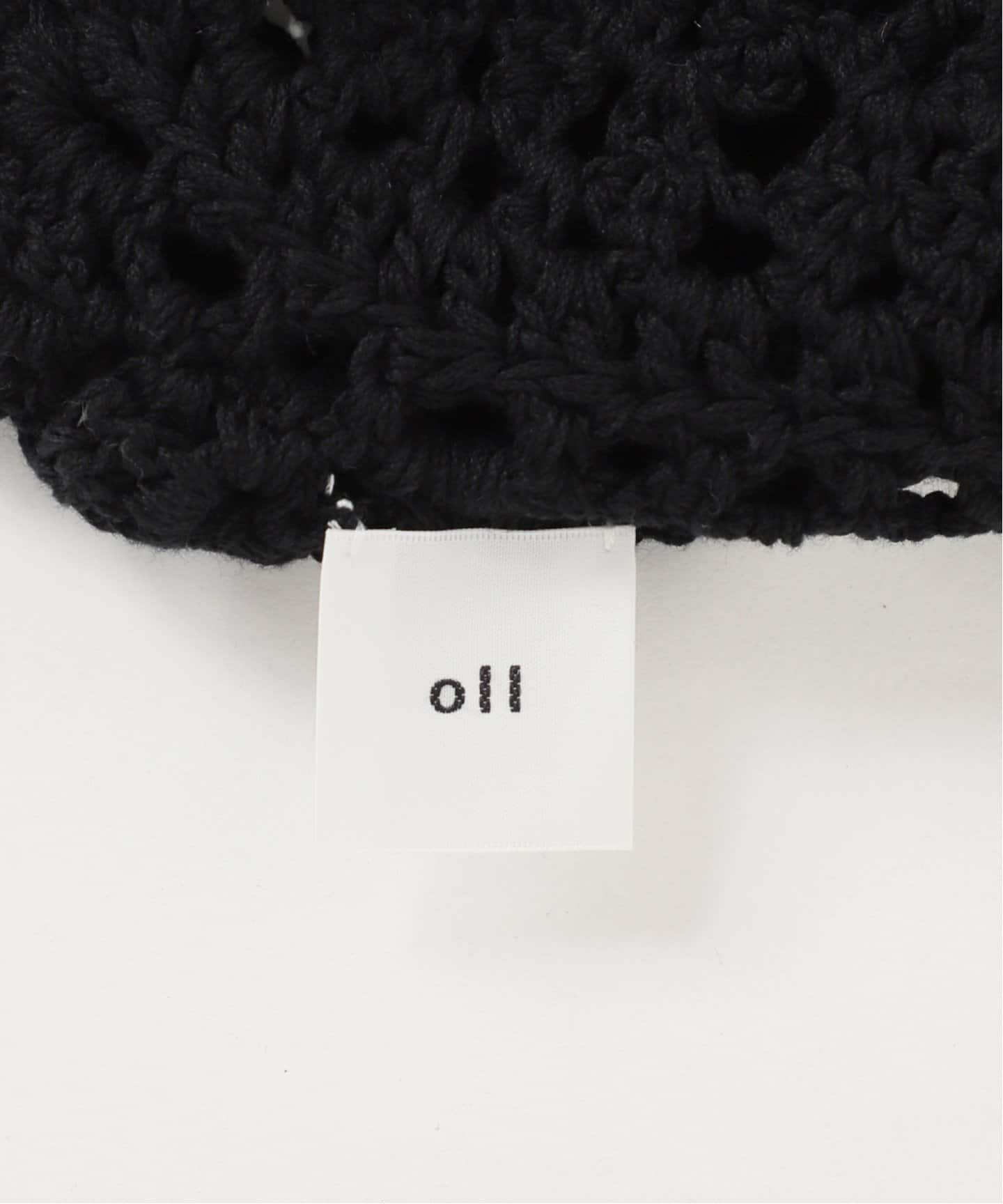 oll×フレームワーク　ベスト　ブラック oll/オール Crochet knit ベスト（ベスト）｜FRAMeWORK（フレーム