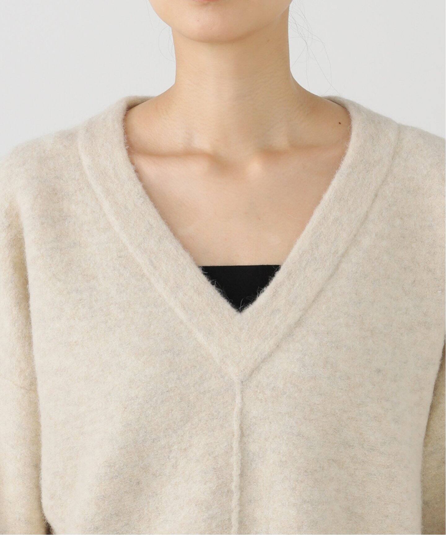 LAUREN MANOOGIAN/ローレン マヌージアン FLLECE V NECK(ロング 