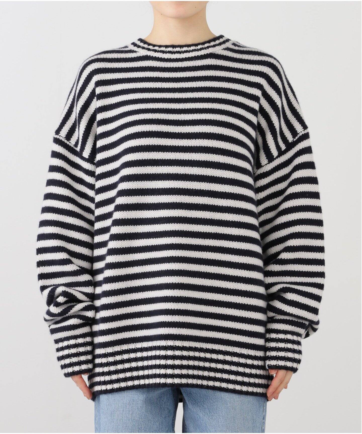 extreme cashmere/エクストリームカシミヤ loveryボーダー（ニット 