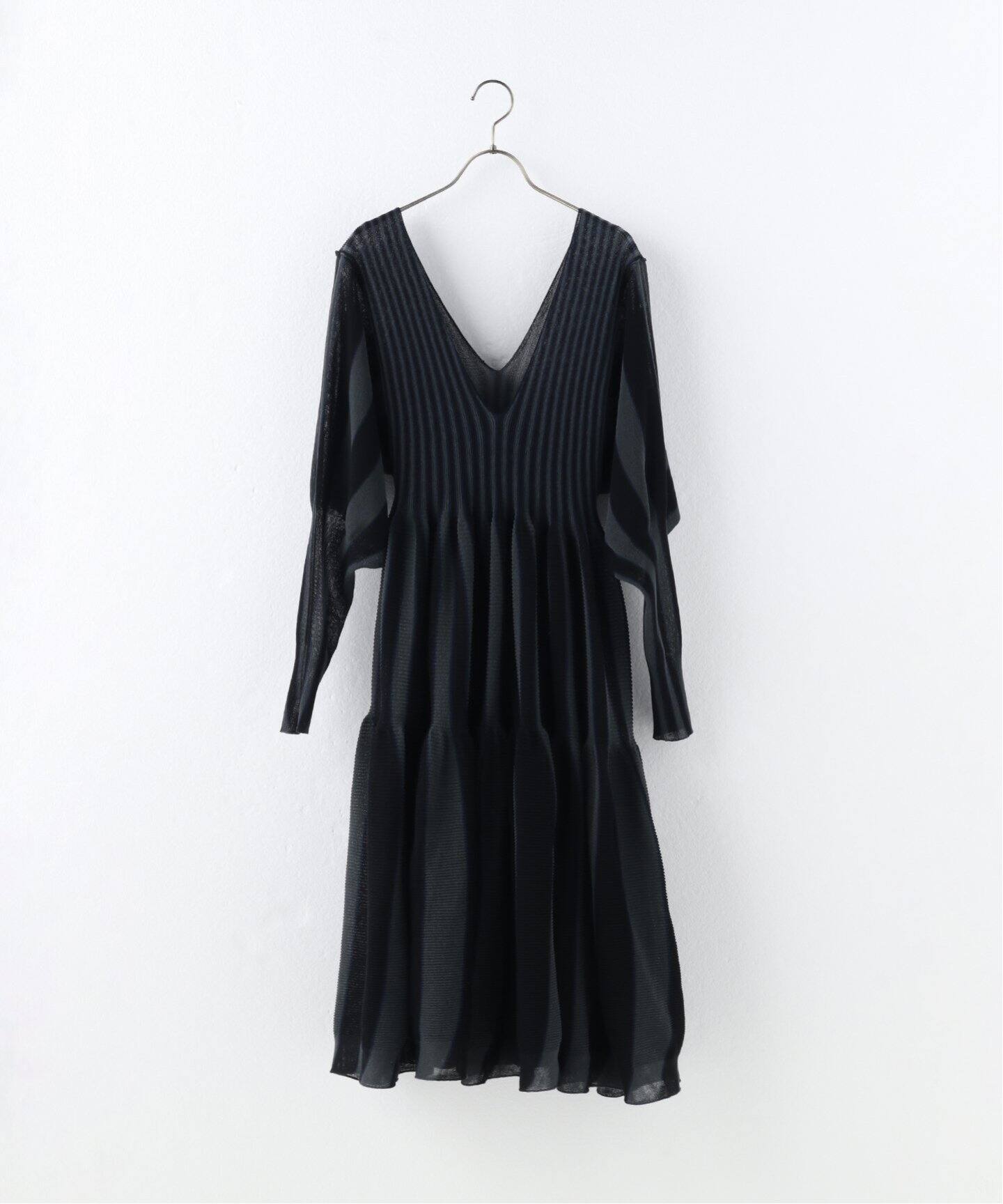 CFCL/シーエフシーエル】 CASCADES LONG SLEEVE TIERED DRESS：ドレス 