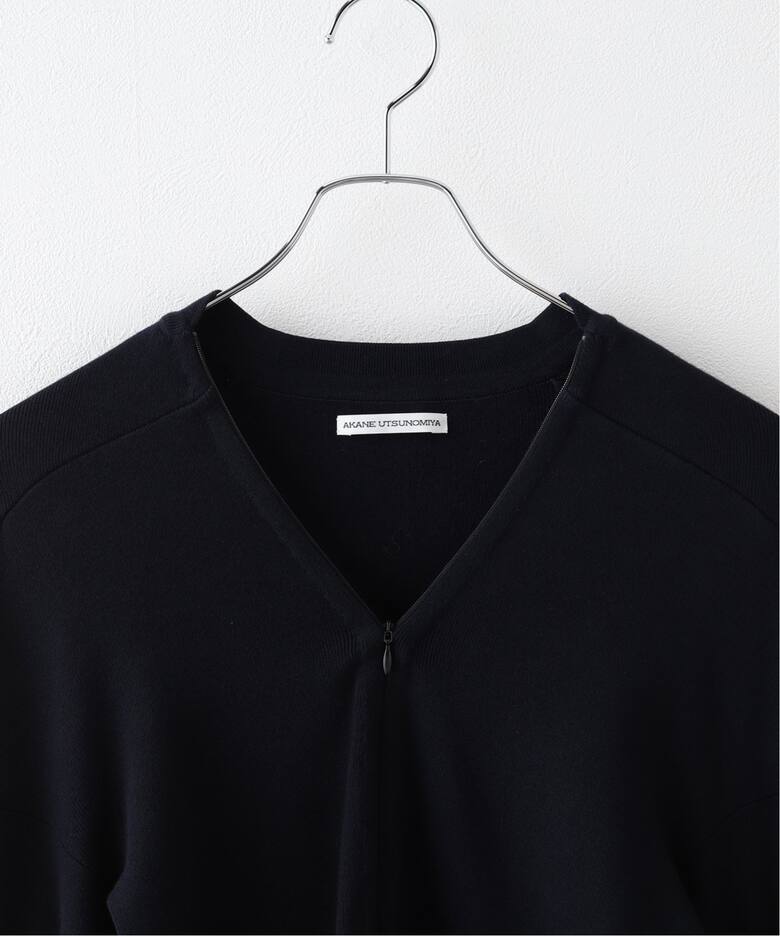 AKANE UTSUNOMIYA/アカネウツノミヤ】 FRONT ZIP CARDIGAN 