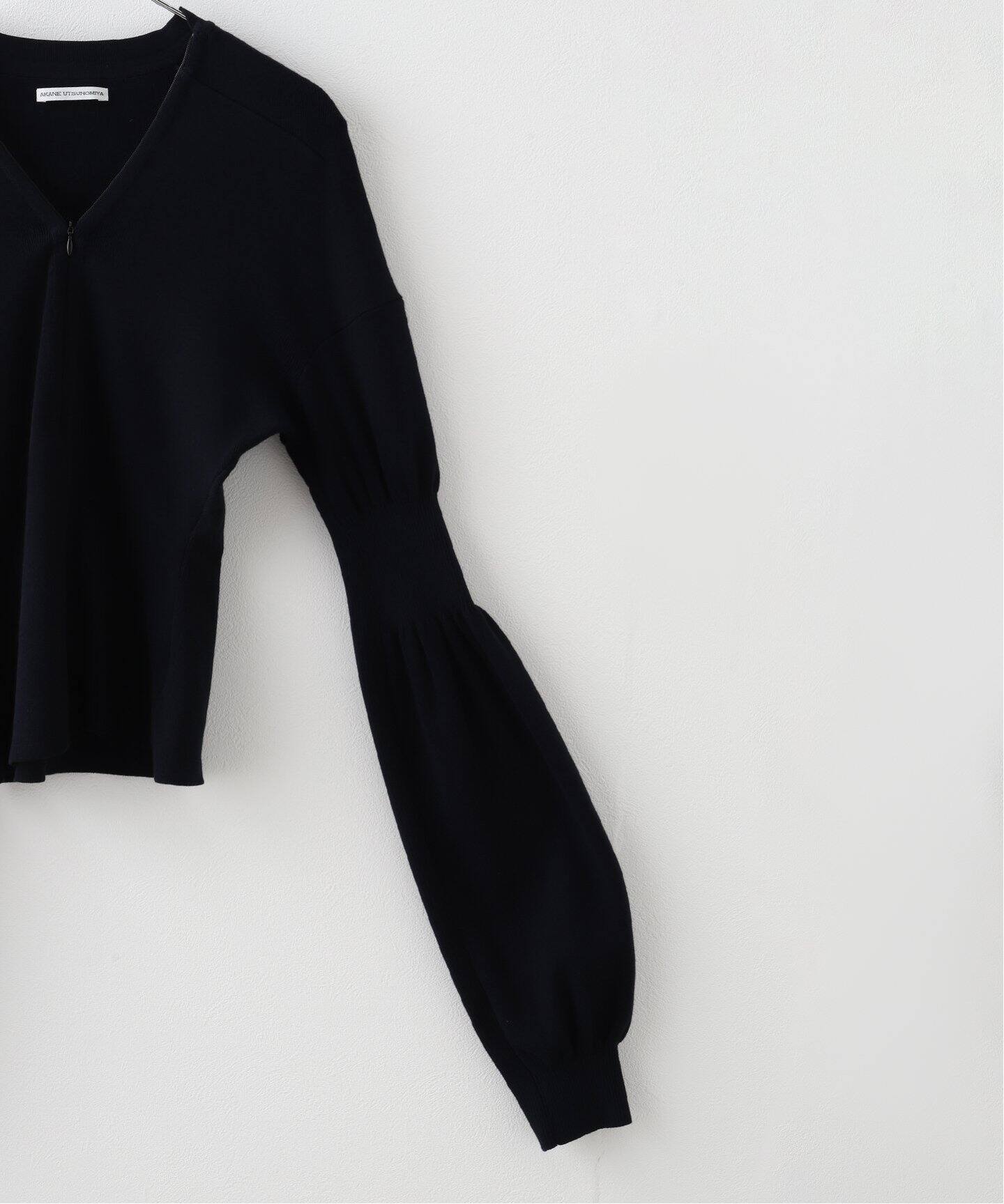 AKANE UTSUNOMIYA/アカネウツノミヤ】 FRONT ZIP CARDIGAN 
