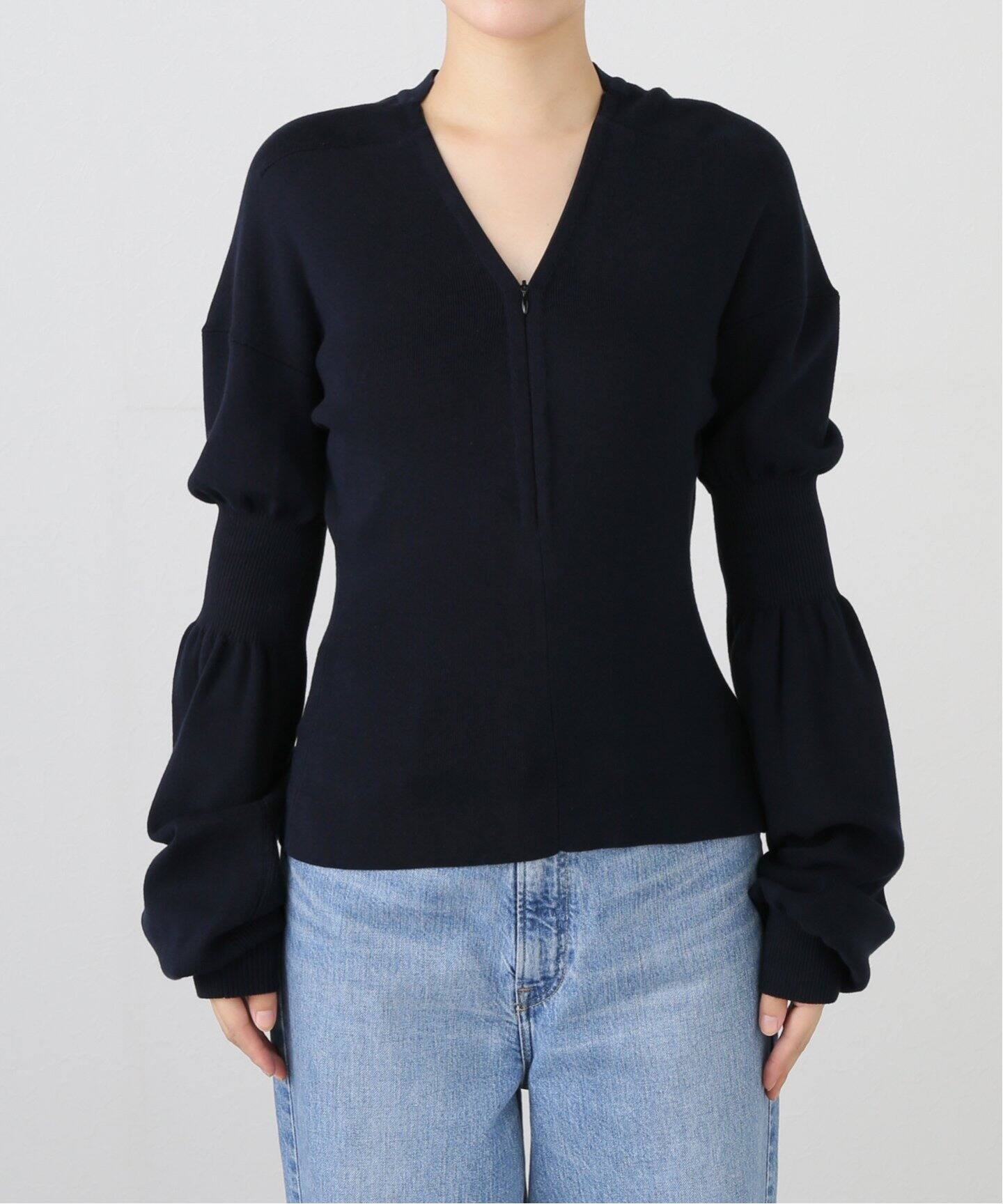 AKANE UTSUNOMIYA/アカネウツノミヤ】 FRONT ZIP CARDIGAN 