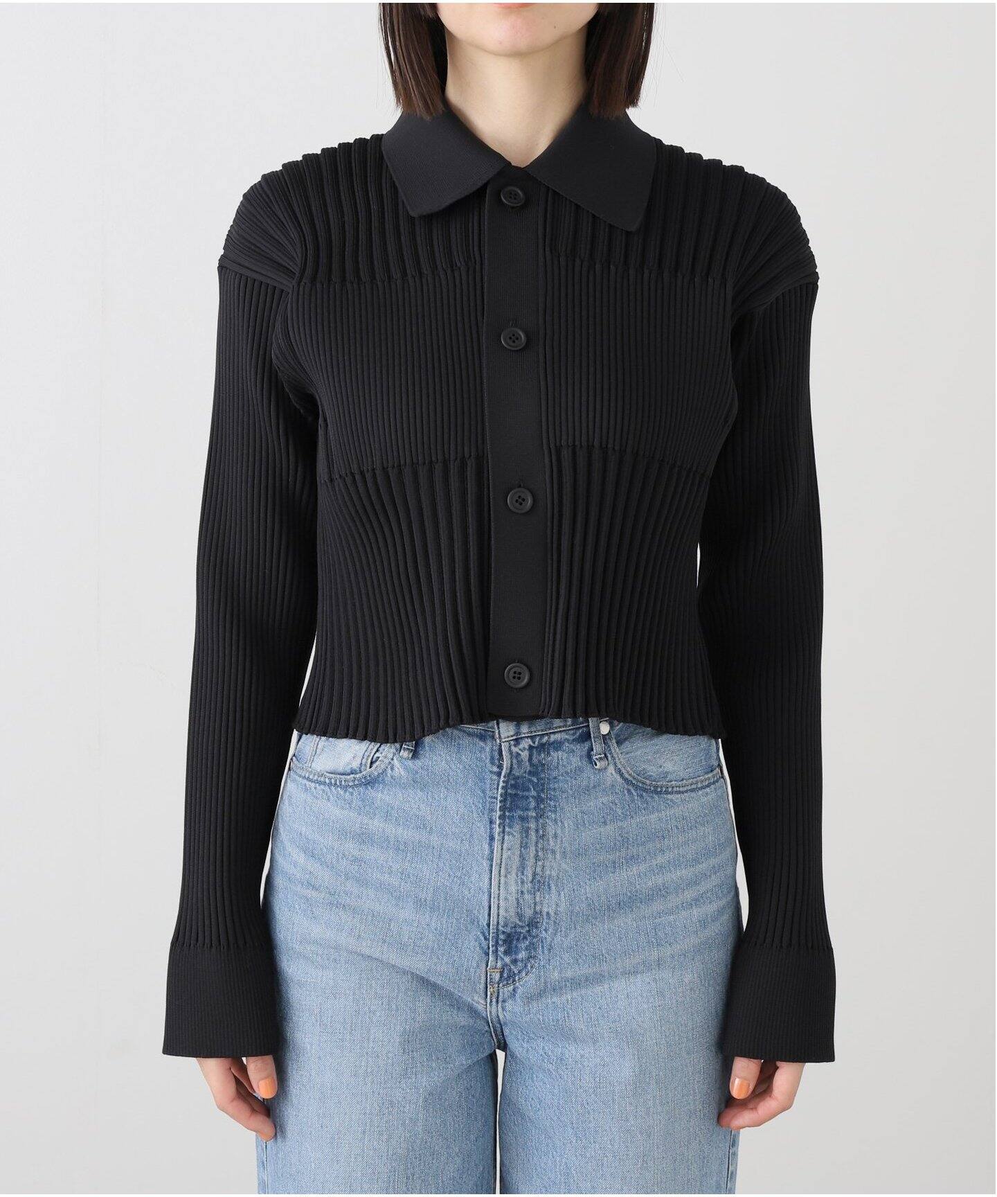 CFCL/シーエフシーエル FLUTED CROPPED SHIRT CARDIGAN（カーディガン  
