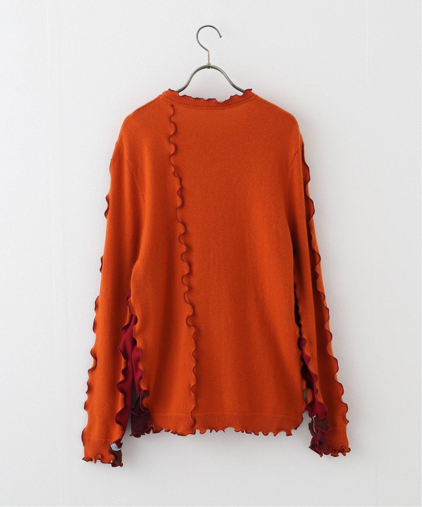SHERRIS /シェリスCrew neck patch sweater（ニット／セーター 
