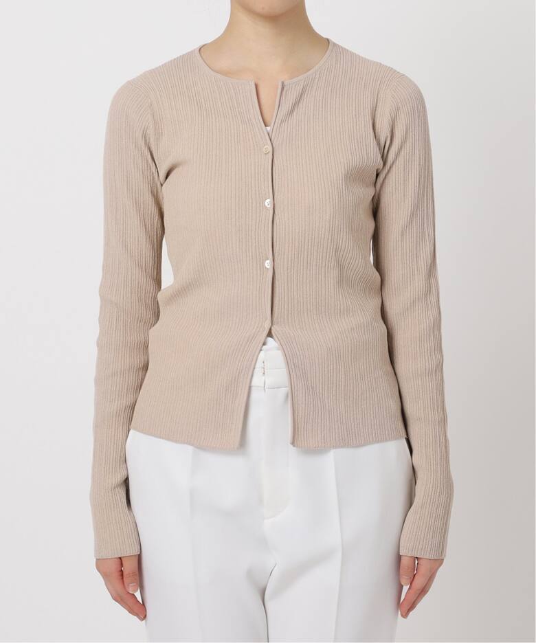 ラフヤーンフロントボタンカーデプルオーバー（ニット／セーター  