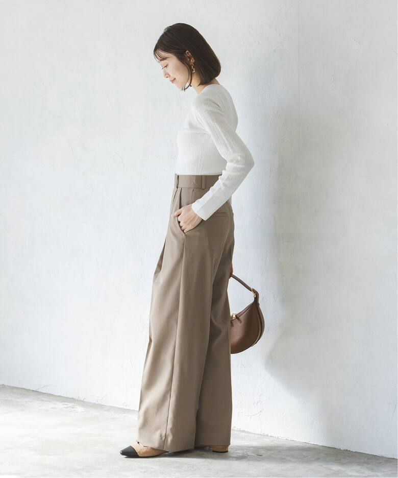 ラフヤーンフロントボタンカーデプルオーバー（ニット／セーター  