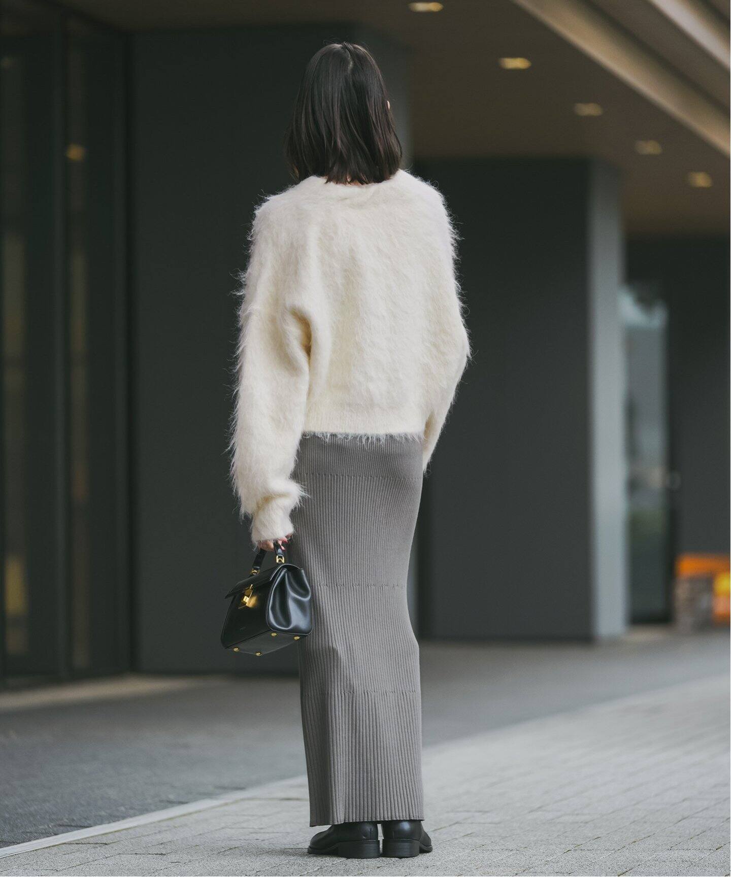 アルパカ混シャギーショートカーデ（ニット／セーター）｜NOBLE  