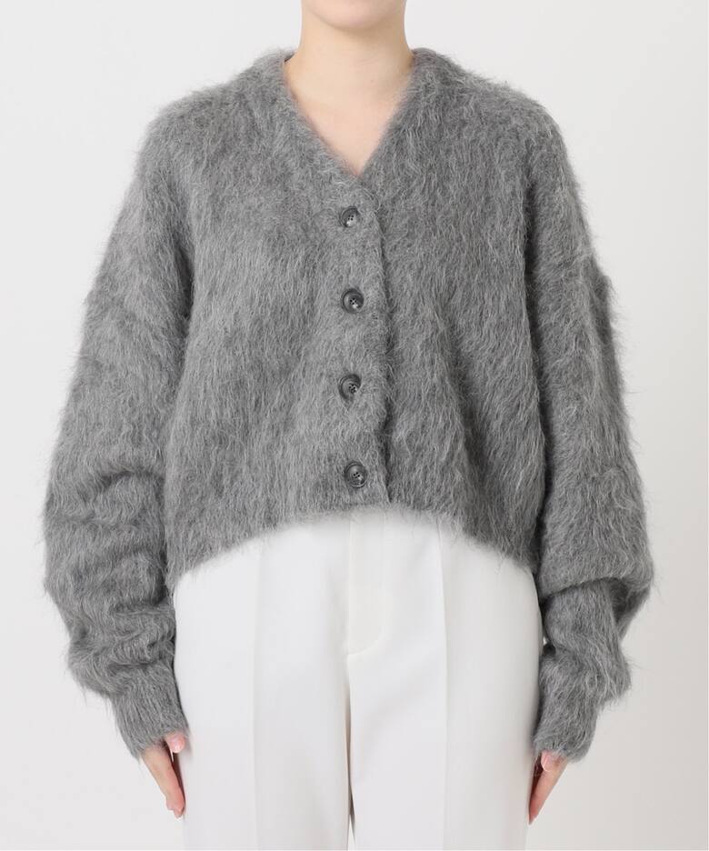 アルパカ混シャギーショートカーデ（ニット／セーター）｜NOBLE  