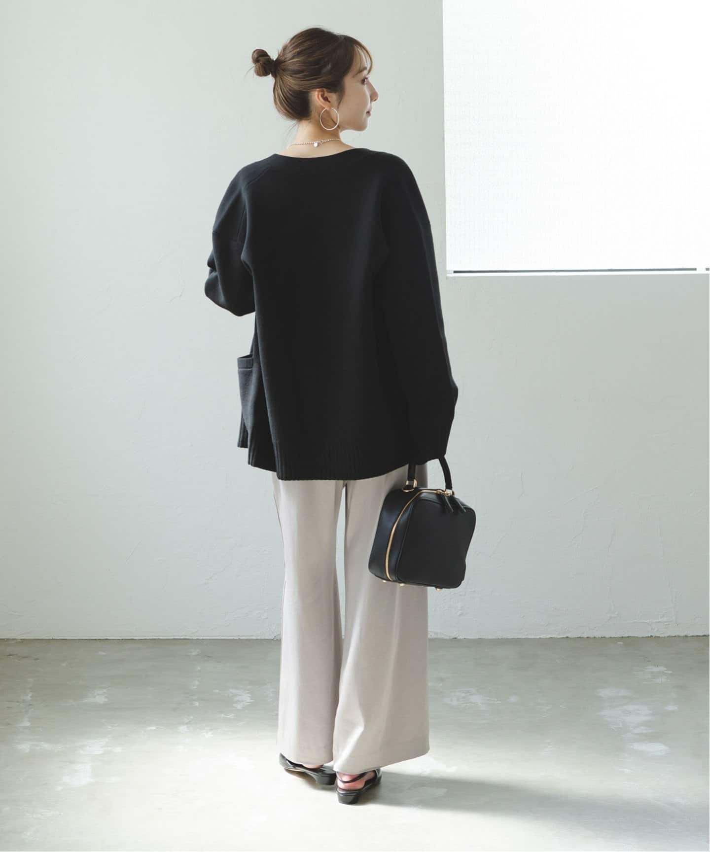 スムース編みオーバーカーデ（カーディガン）｜NOBLE（ノーブル）の