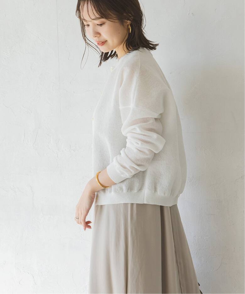 スポンジシアーニットカーディガン（カーディガン）｜NOBLE（ノーブル  