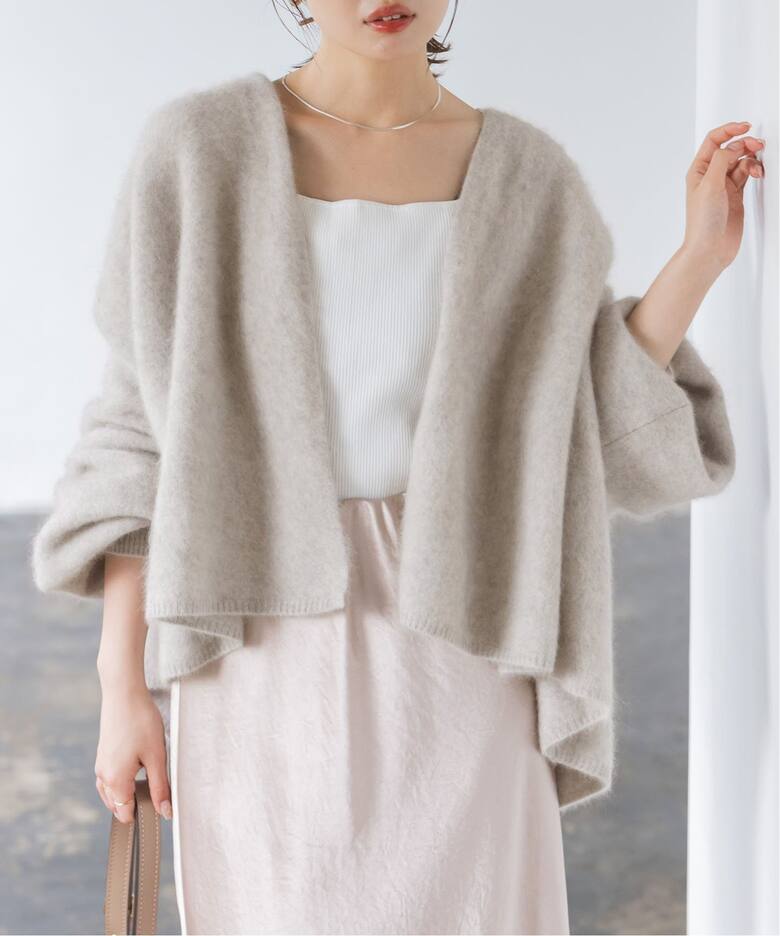 追加》ファーニットパフカーディガン（ニット／セーター）｜NOBLE  