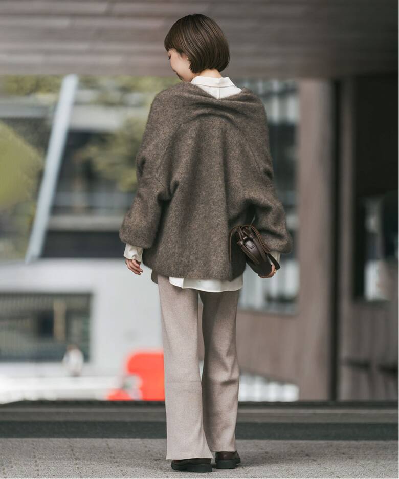 追加》ファーニットパフカーディガン（ニット／セーター）｜NOBLE  