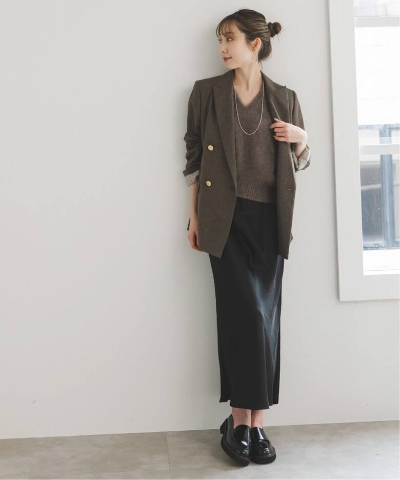 ファーニットVネックベスト（ニット／セーター）｜NOBLE（ノーブル）の  