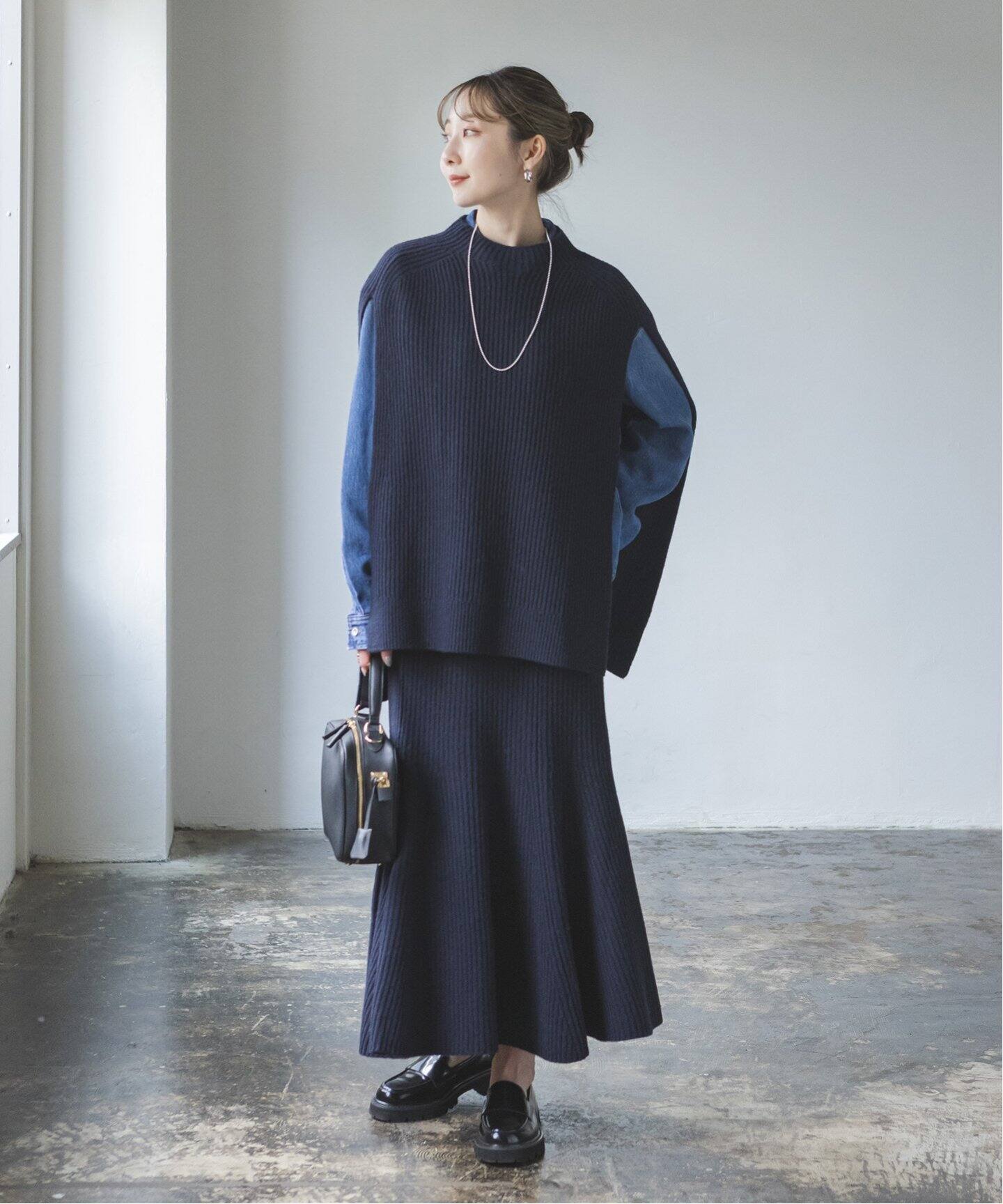 5G両畦ケープニット（ニット／セーター）｜NOBLE（ノーブル）の通販  