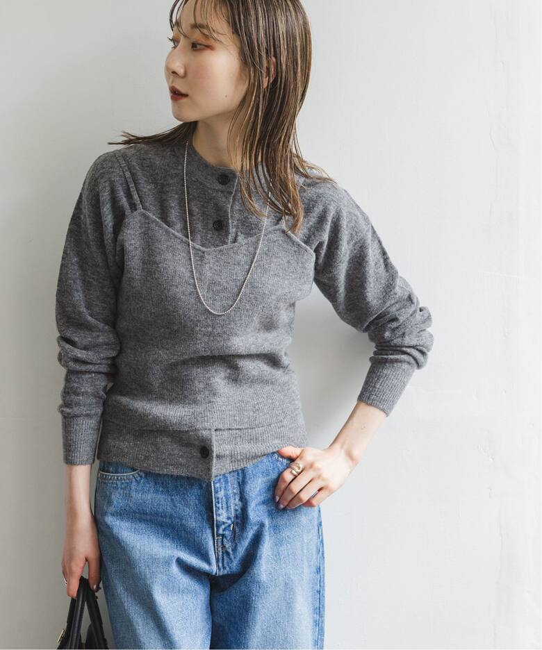 ウールアルパカアンサンブルニット（ニット／セーター）｜NOBLE  