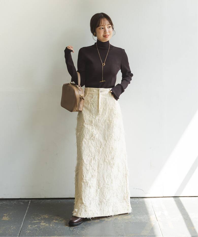 ナローリブタートルニット（ニット／セーター）｜NOBLE（ノーブル）の  