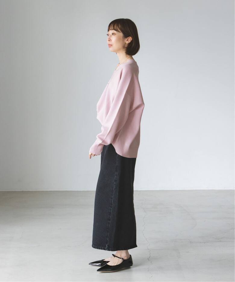 ファインメリノウールVネックニット（ニット／セーター）｜NOBLE  