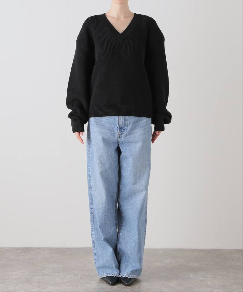 ELENI/エルニ 片畦オーバーショルダーニット（ニット／セーター  