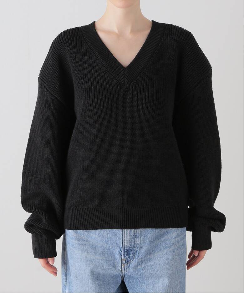 ELENI/エルニ 片畦オーバーショルダーニット（ニット／セーター  