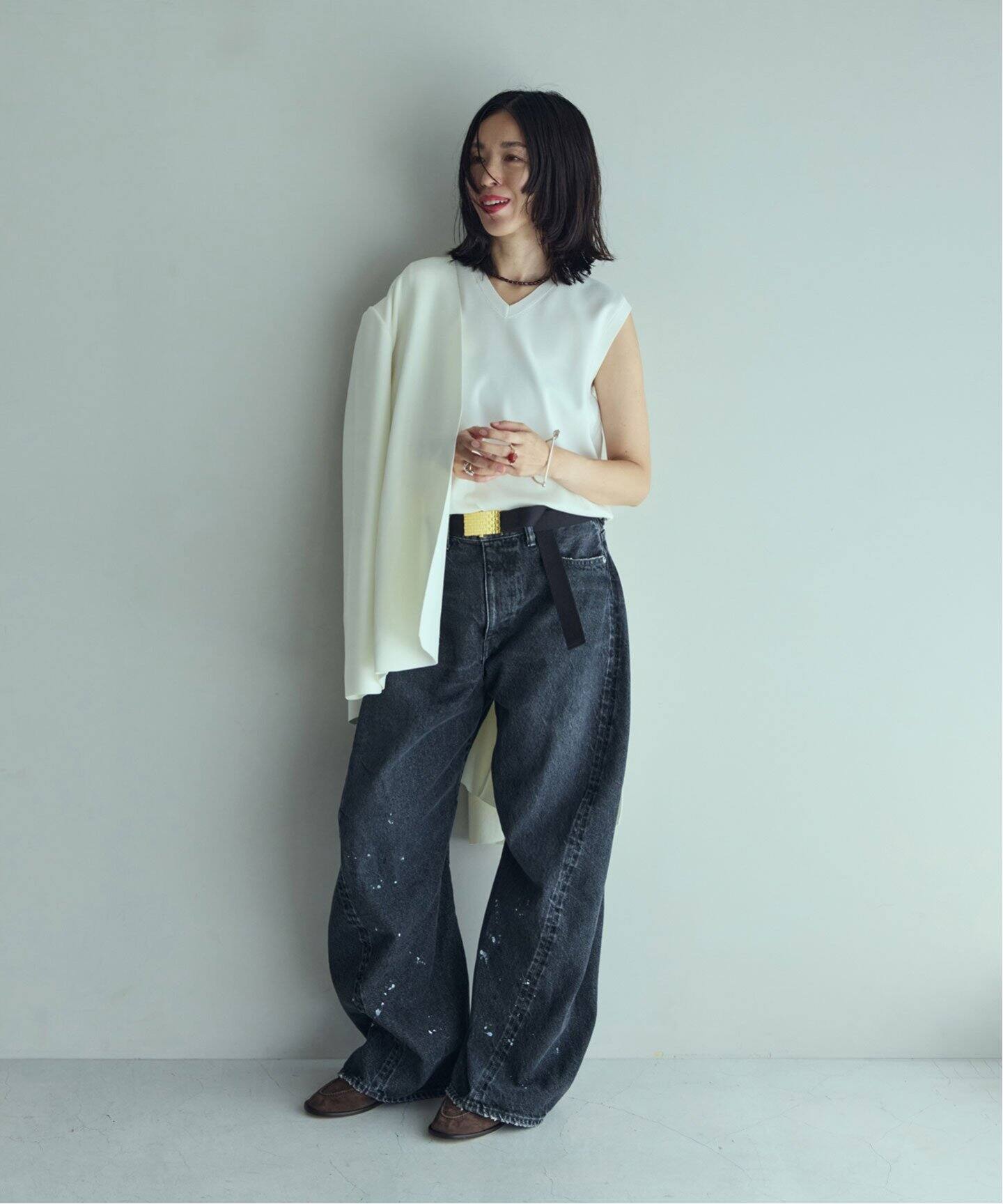 NOBLE ELENI×THENIMEタートル ELENI×THENIMEニットベスト（ニット／セーター）｜NOBLE