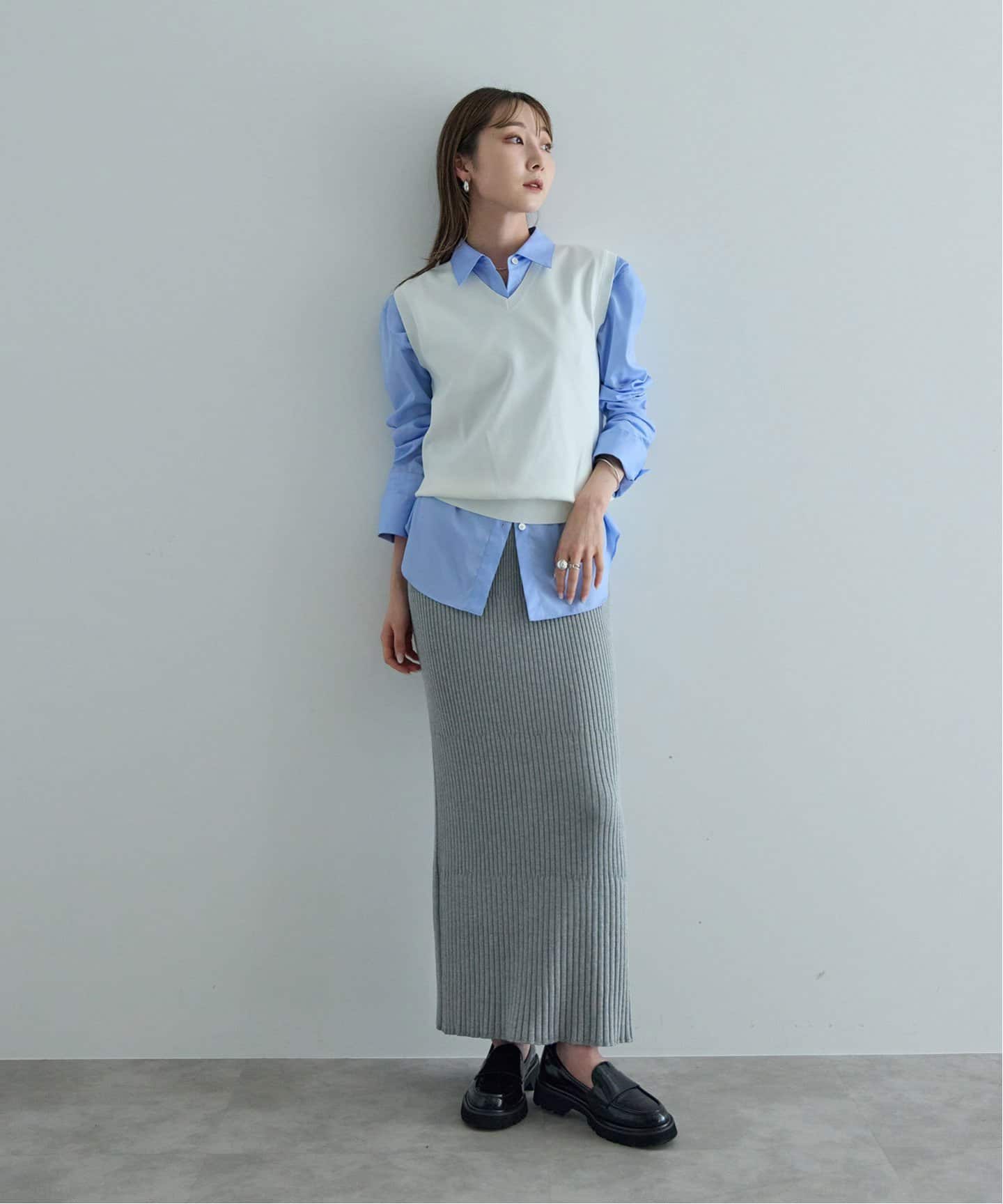 NOBLE ELENI×THENIMEタートル ELENI×THENIME ニットジャケット（ノーカラージャケット
