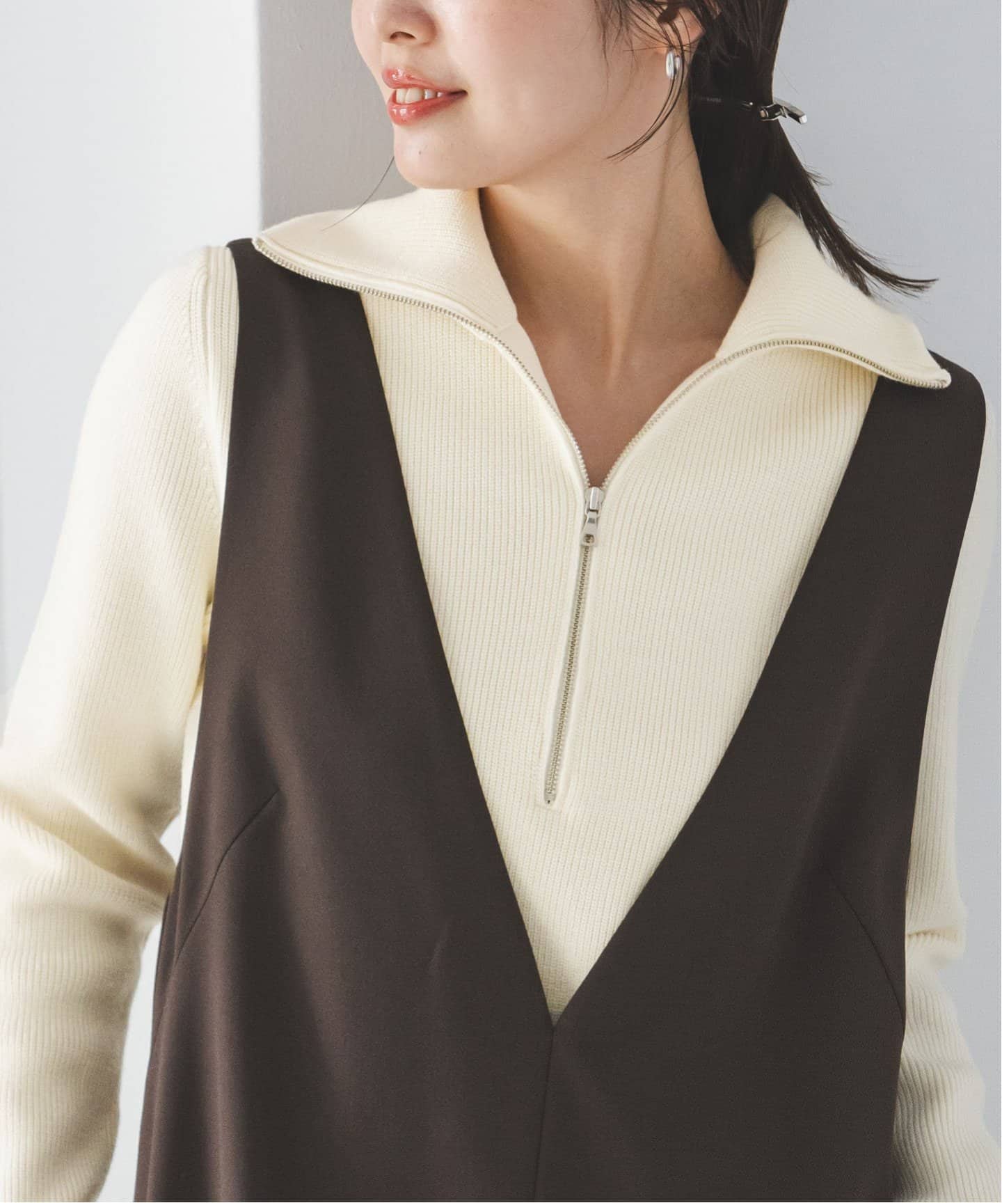 ドライバーズジップニット（ニット／セーター）｜NOBLE（ノーブル）の