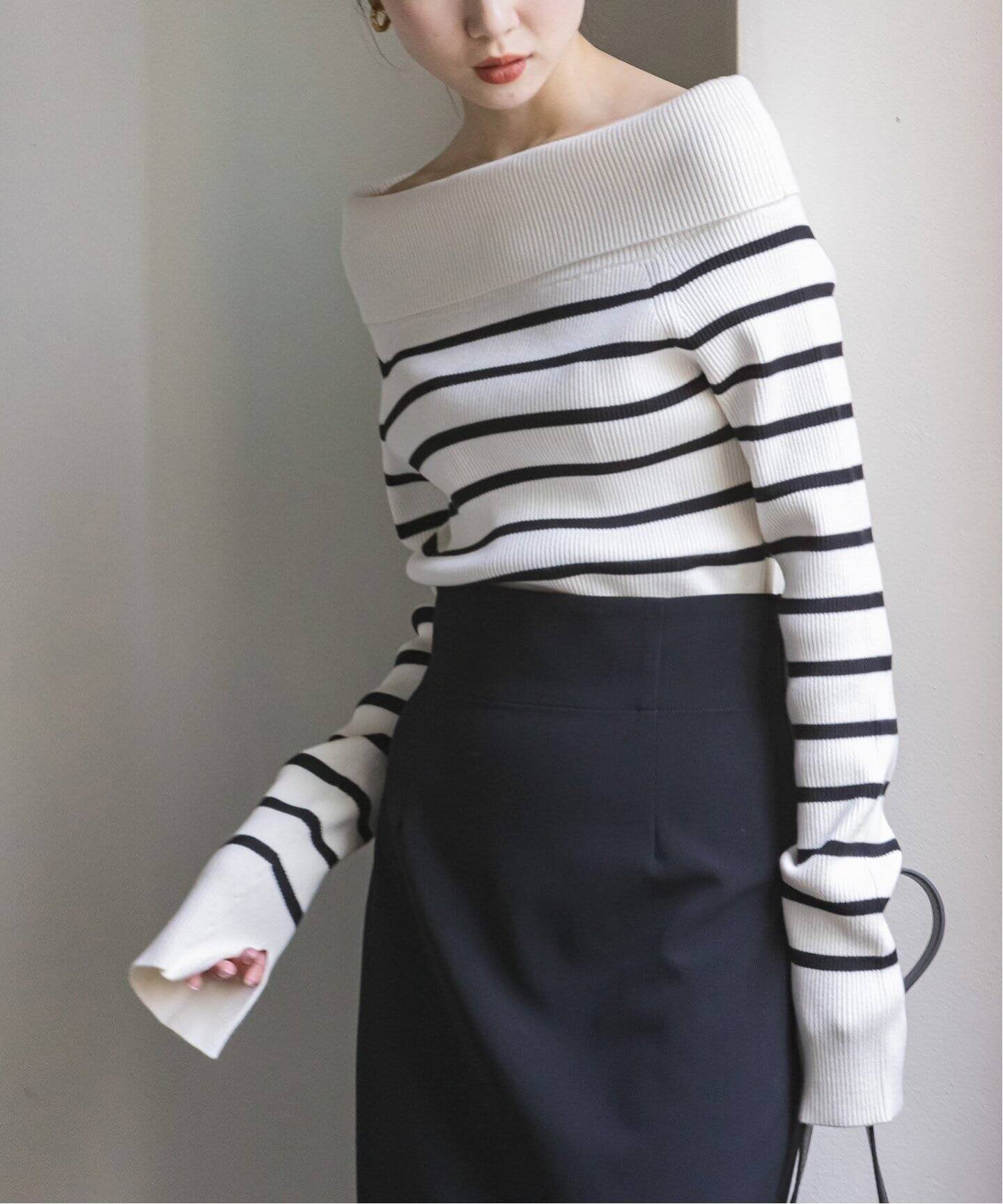 WEB限定追加》オフショルニット（ニット／セーター）｜NOBLE（ノーブル 