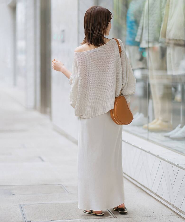 追加》ペーパーヤーン カノコショート丈プルオーバー（ニット  