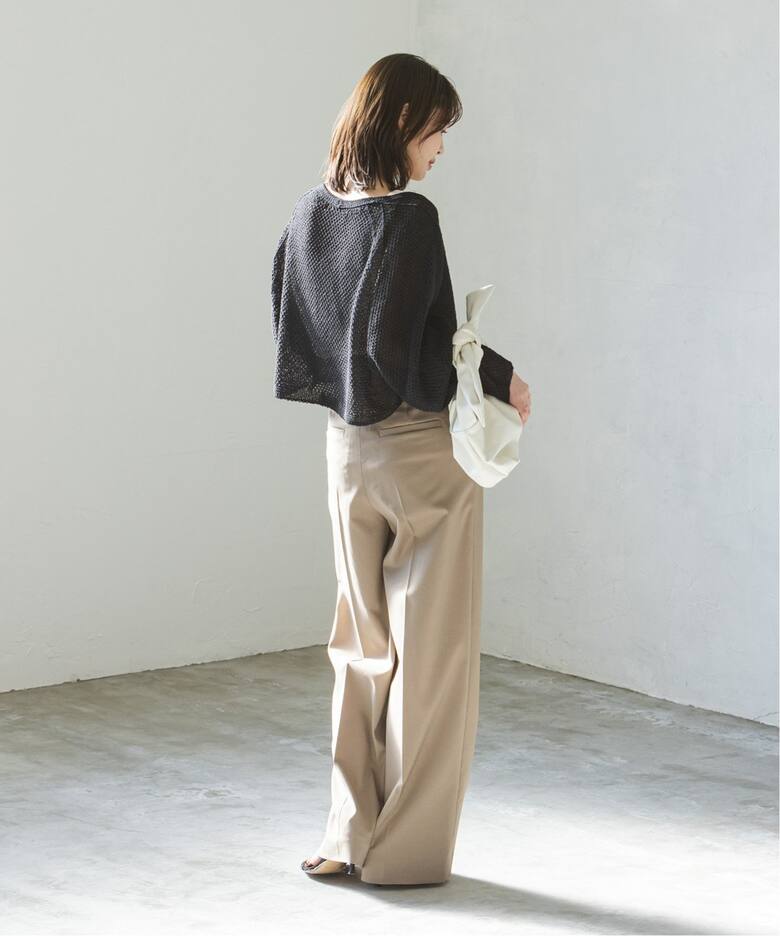 追加》ペーパーヤーンカノコショートVネックカーディガン  