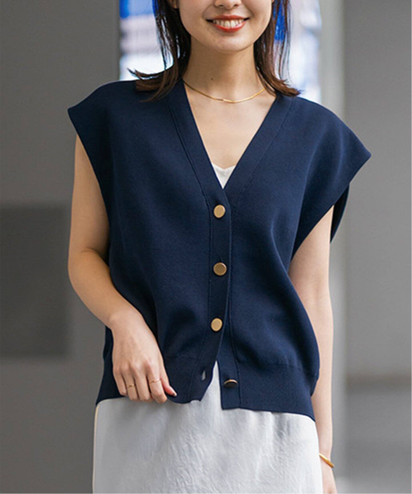 CO/PE ニットベスト（ニット／セーター）｜NOBLE（ノーブル）の通販 