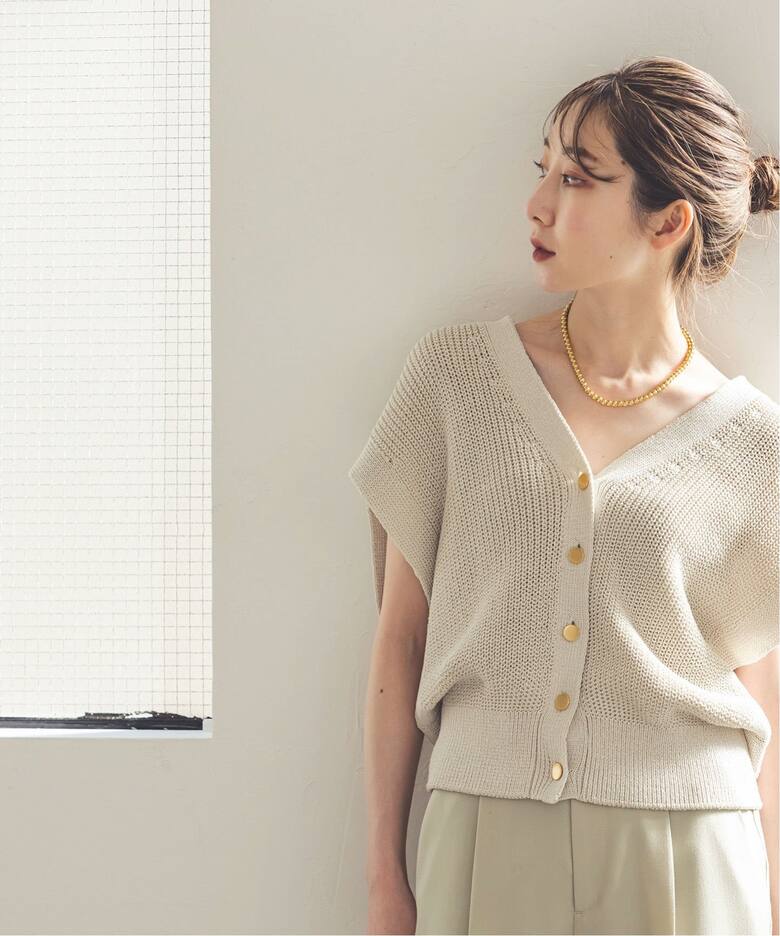 WEB限定追加》Newペーパーヤーンベスト（ニット／セーター）｜NOBLE  