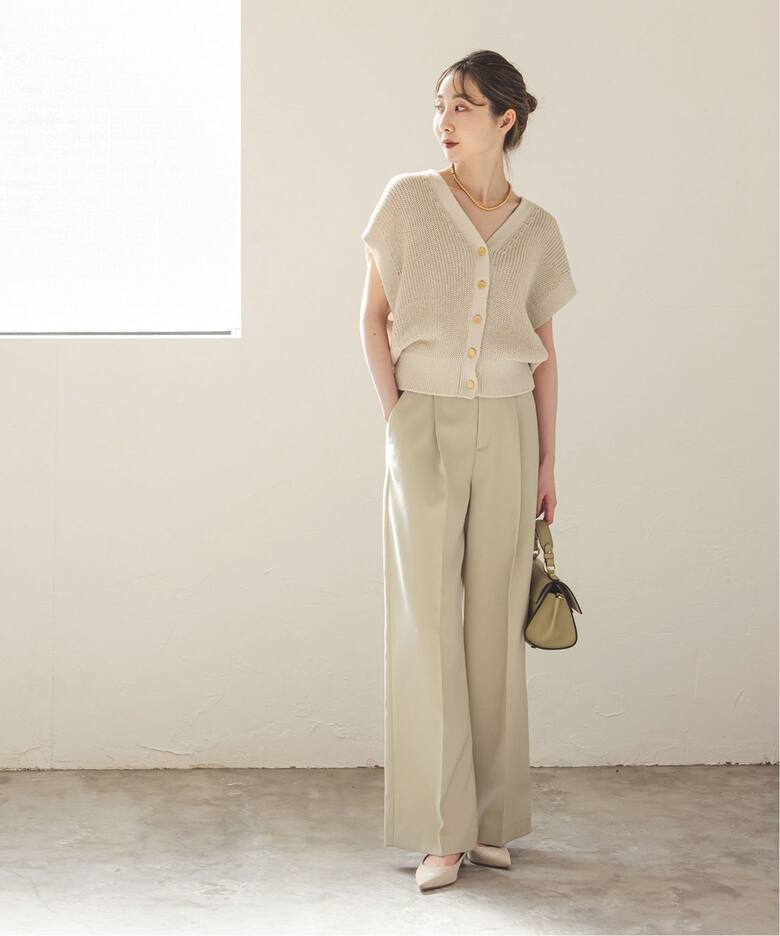 WEB限定追加》Newペーパーヤーンベスト（ニット／セーター）｜NOBLE  