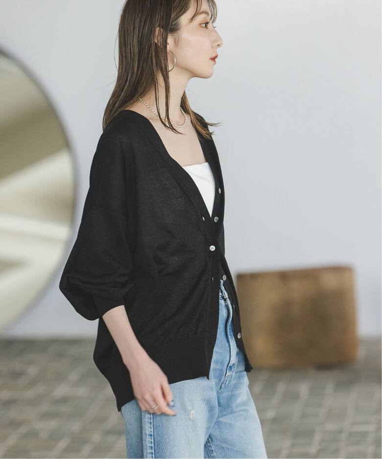 18G 2WAYラメドルマンカーディガン（カーディガン）｜NOBLE（ノーブル  