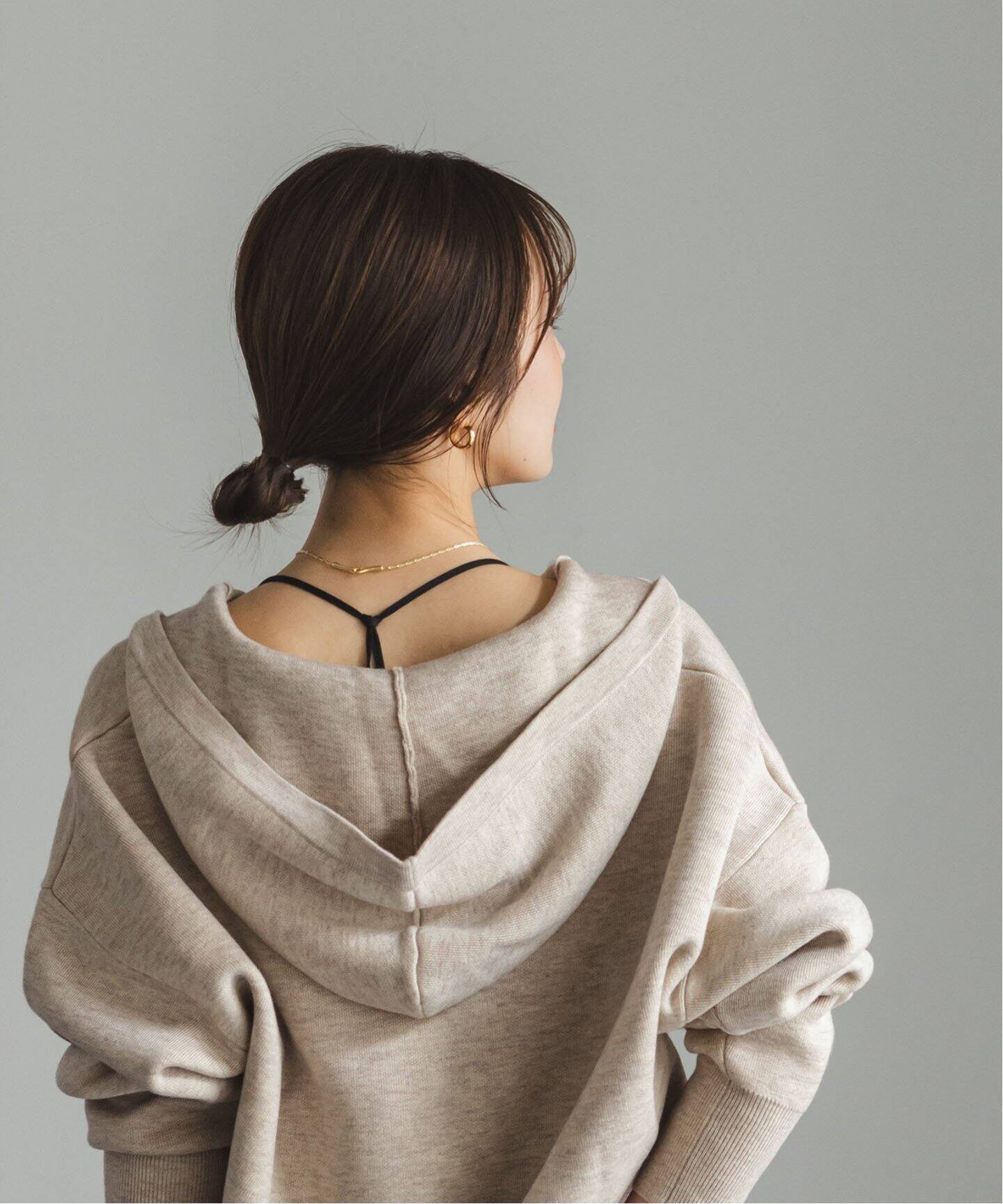 追加》接結タック編みフードプルオーバー（ニット／セーター）｜NOBLE  