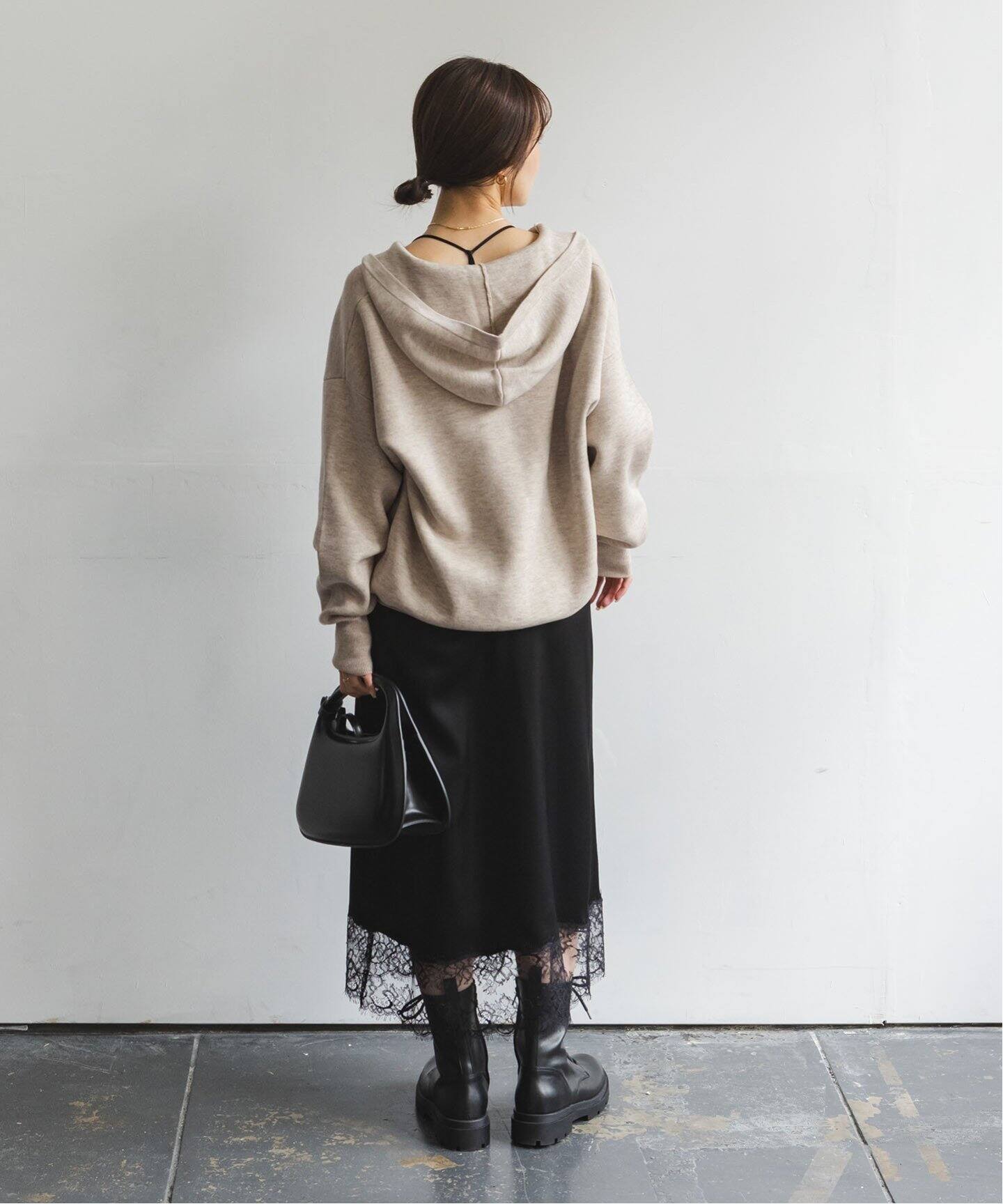 追加》接結タック編みフードプルオーバー（ニット／セーター）｜NOBLE  