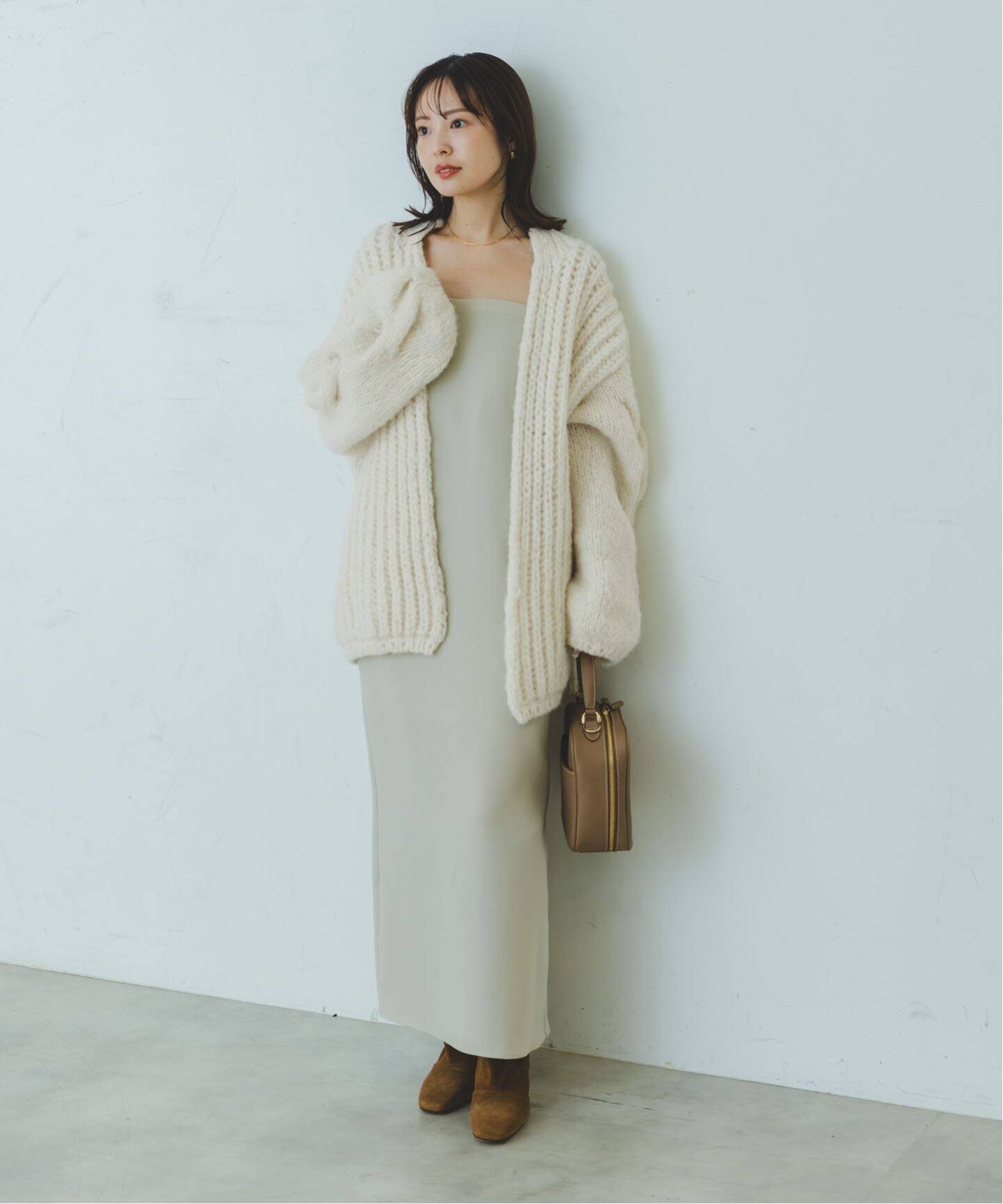 CASA FLINE/カーサフライン アルパカハンドニットカーディガン 
