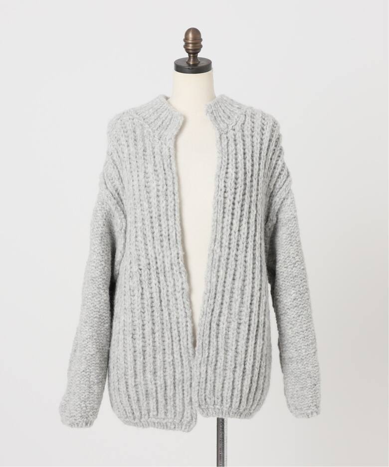 CASA FLINE/カーサフライン アルパカハンドニットカーディガン  