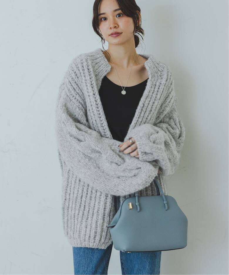 CASA FLINE/カーサフライン アルパカハンドニットカーディガン 