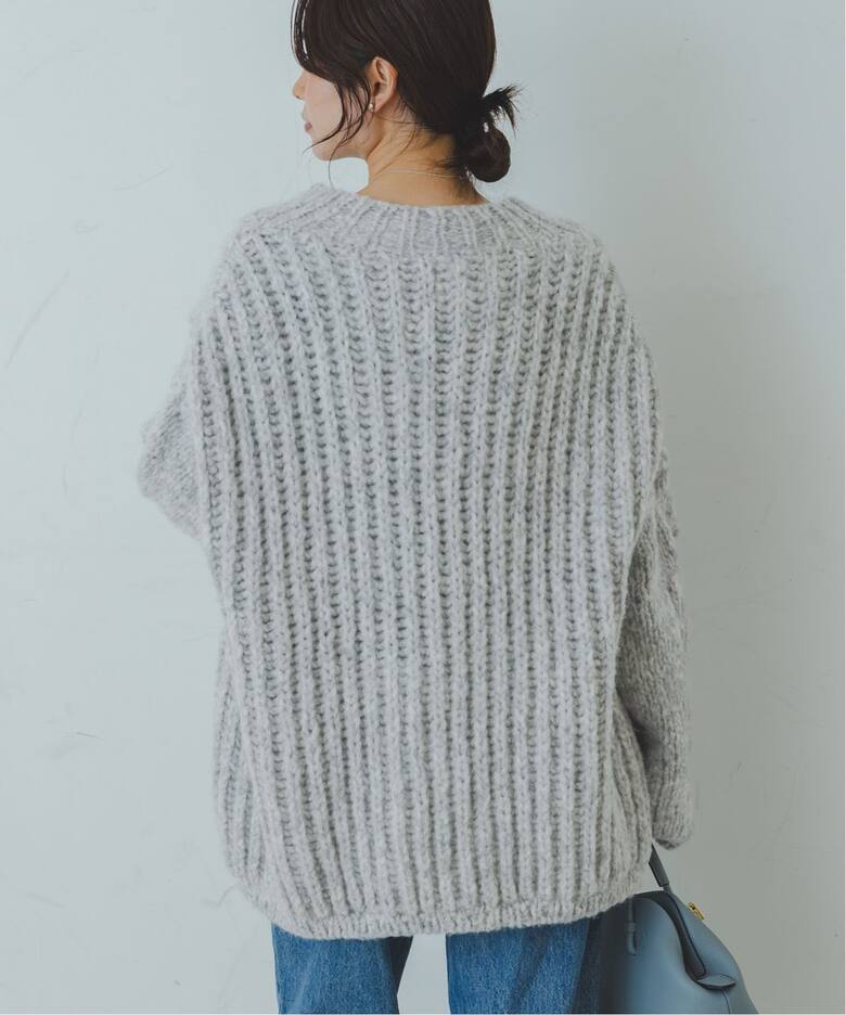 CASA FLINE/カーサフライン アルパカハンドニットカーディガン 