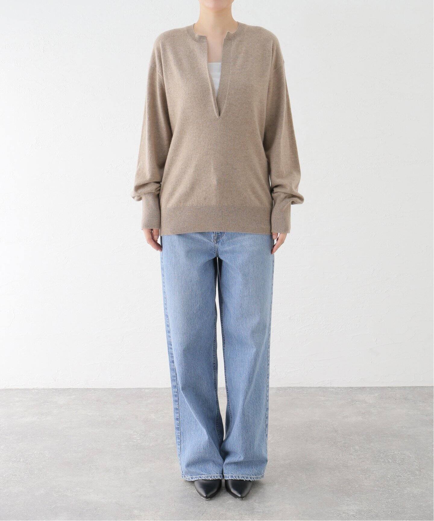 YLEVE/イレーヴ カシミヤスキッパープルオーバー（ニット／セーター  