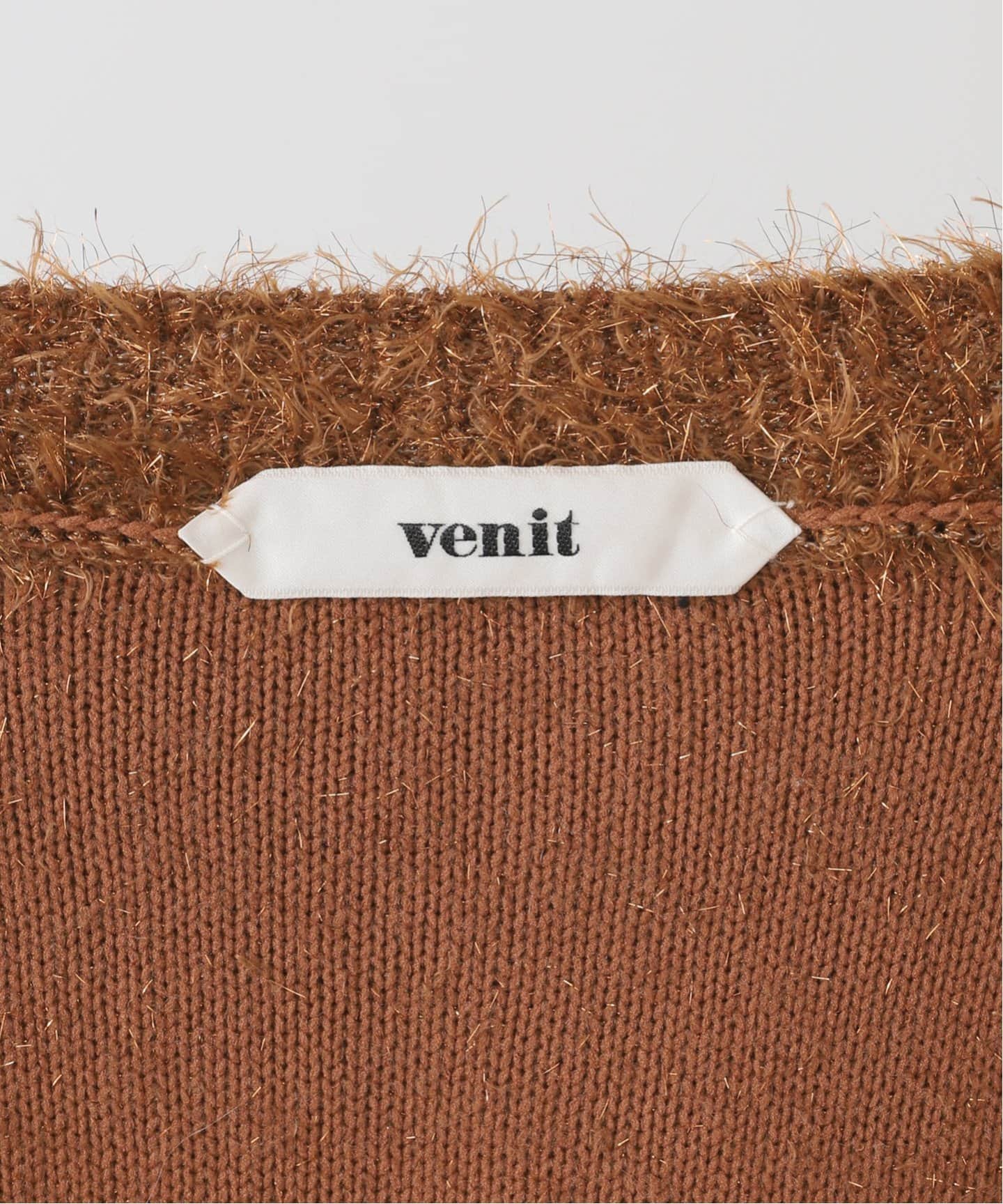 VENIT/ヴェニット メタリックフェザーカーディガン（ニット／セーター