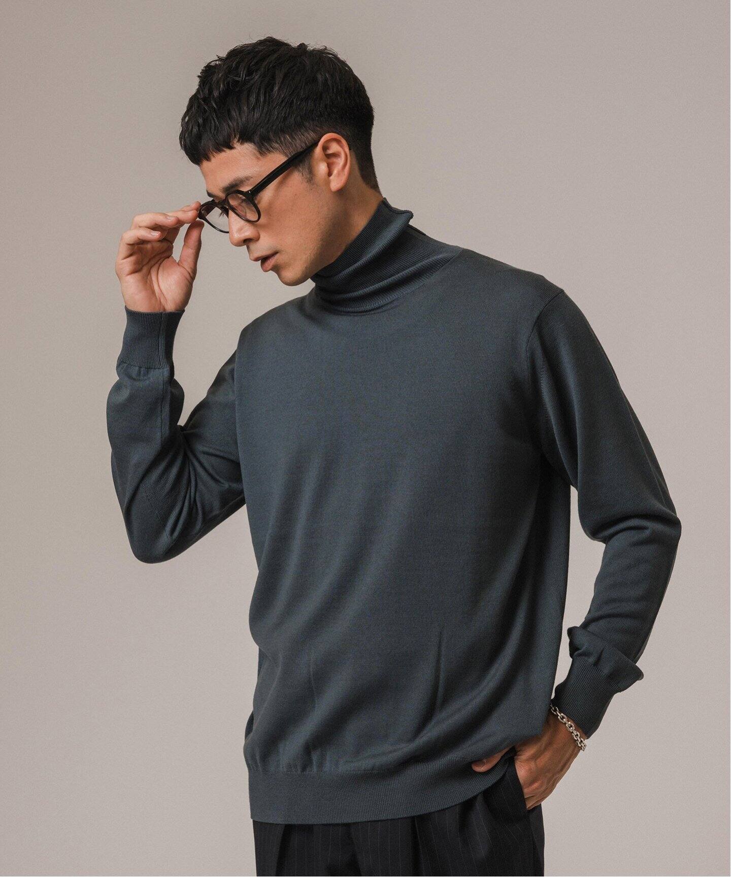 14ゲージ ウール タートルネックニット（ニット／セーター）｜EDIFICE  
