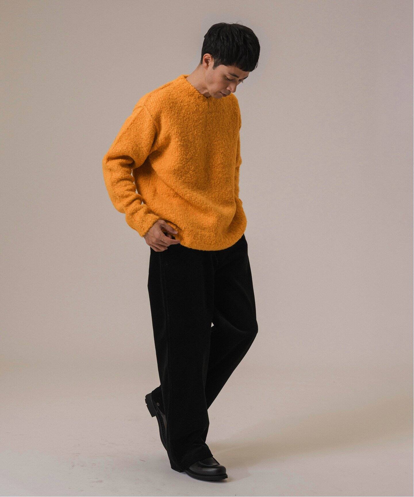 LA BOUCLE (ラブークル) ALPAFUR PILE JQ V/N ニット（ニット 