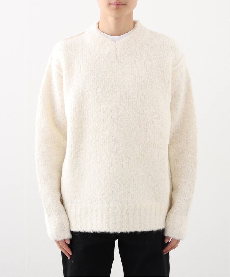 LA BOUCLE (ラブークル) ALPAFUR PILE JQ V/N ニット（ニット 